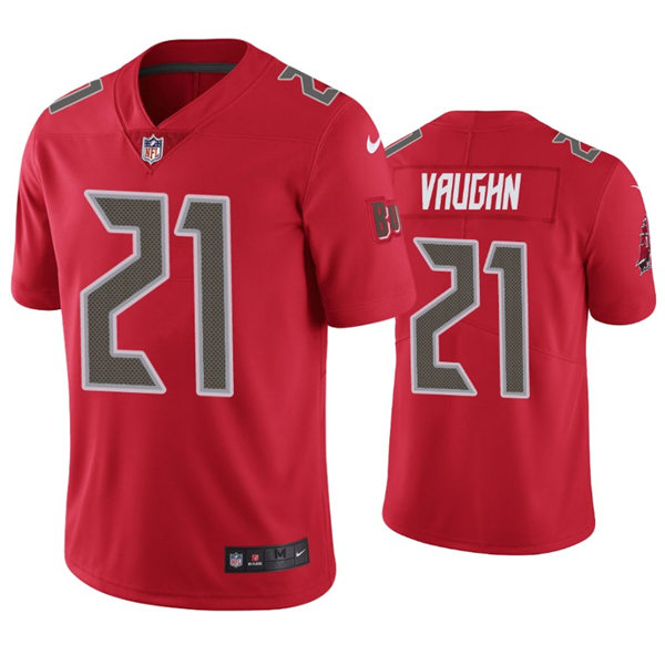 Mens Tampa Bay Buccaneers #21 Ke'Shawn Vaughn Nike Red Color Rush Vapor Limited Jersey