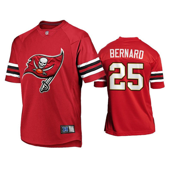 Mens Tampa Bay Buccaneers #25 Giovani Bernard Nike 2021 Red Team Logo Icon Jersey