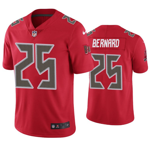 Mens Tampa Bay Buccaneers #25 Giovani Bernard Nike Red Color Rush Vapor Limited Jersey