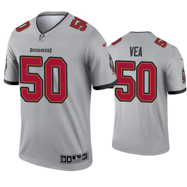 Mens Tampa Bay Buccaneers #50 Vita Vea Nike Gray 2021 Inverted Legend Limited Jersey