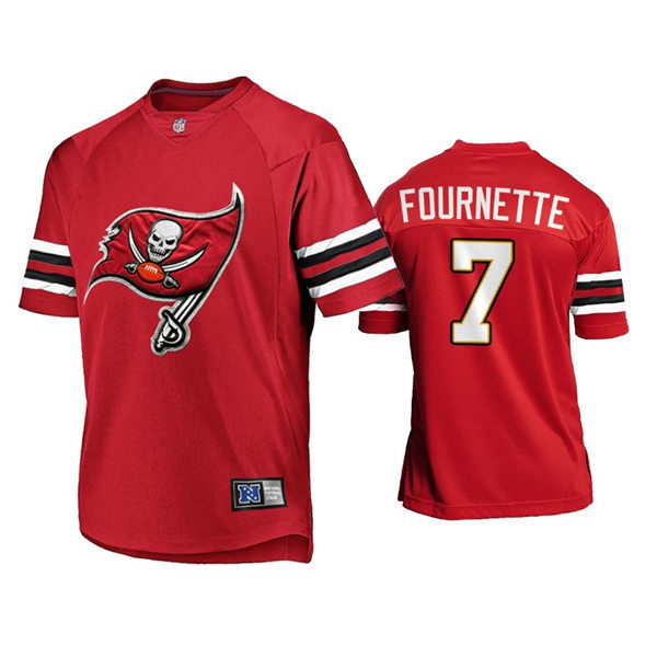 Mens Tampa Bay Buccaneers #7 Leonard Fournette Nike 2021 Red Team Logo Icon Jersey