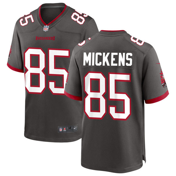 Mens Tampa Bay Buccaneers #85 Jaydon Mickens Nike Pewter Alternate Vapor Limited Jersey