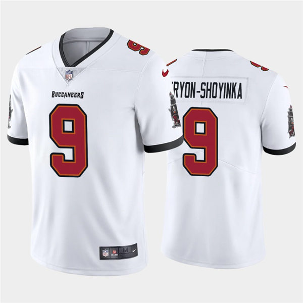 Mens Tampa Bay Buccaneers #9 Joe Tryon-Shoyinka Nike Road White Vapor Limited Jersey