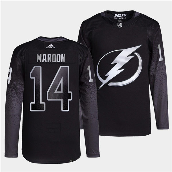 Mens Tampa Bay Lightning #14 Patrick Maroon adidas Black Alternate Player Jersey Stitched