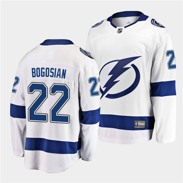 Mens Tampa Bay Lightning #24 Zach Bogosian adidas White Away Stitched Player Jersey Stitched