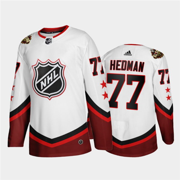 Mens Tampa Bay Lightning #77 Victor Hedman Adidas White Red 2022 NHL All-Star Eastern Jersey Stitched