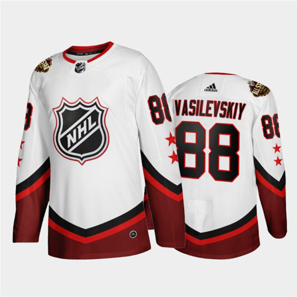 Mens Tampa Bay Lightning #88 Andrei Vasilevskiy Adidas White Red 2022 NHL All-Star Eastern Jersey Stitched