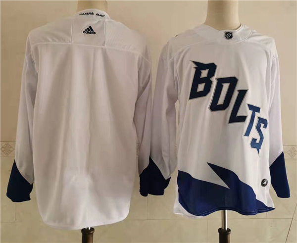 Mens Tampa Bay Lightning Blank Adidas White 2022 Stadium Series Jersey Stitched