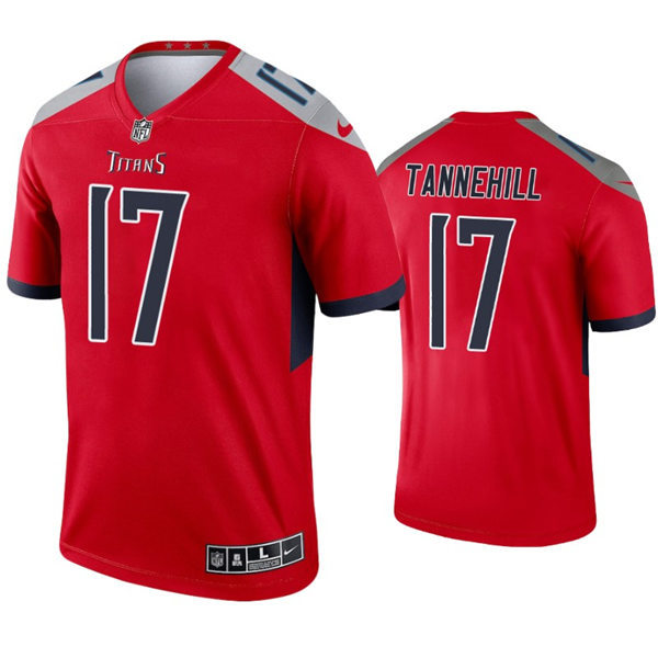 Mens Tennessee Titans #17 Ryan Tannehill Nike Red Inverted Legend Jersey