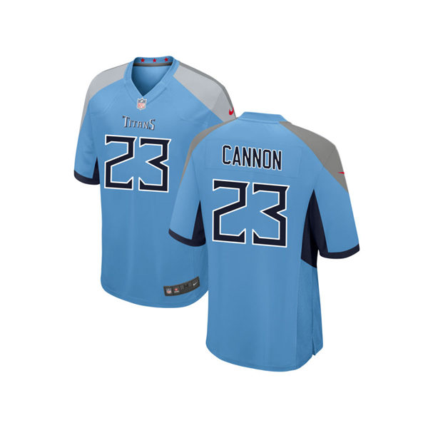 Mens Tennessee Titans #23 Trenton Cannon Nike Light Blue Alternate Vapor Untouchable Limited Jersey
