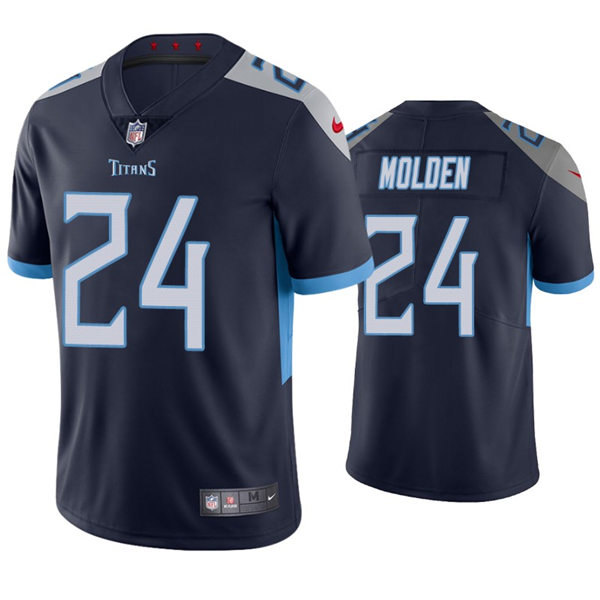 Mens Tennessee Titans #24 Elijah Molden Nike Navy Vapor Untouchable Limited Jersey
