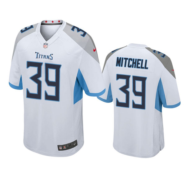 Mens Tennessee Titans #39 Terrance Mitchell White Vapor Untouchable Limited Jersey