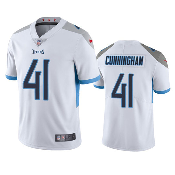 Mens Tennessee Titans #41 Zach Cunningham White Vapor Untouchable Limited Jersey