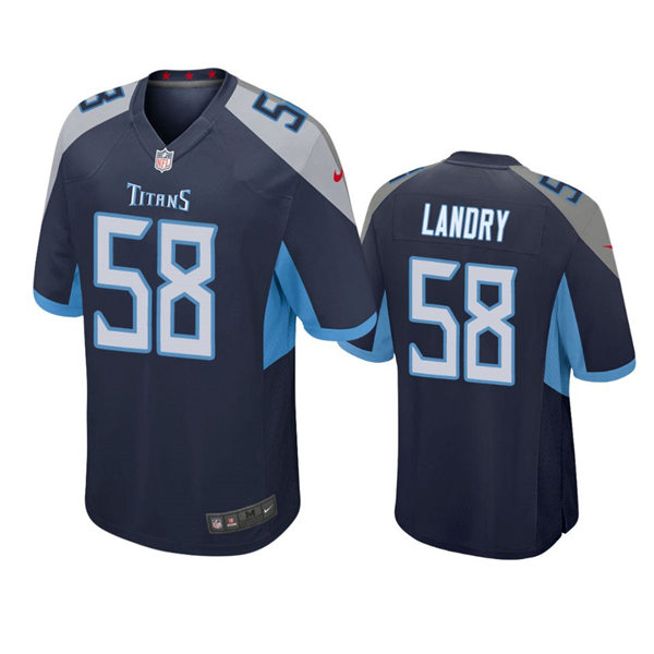 Mens Tennessee Titans #58 Harold Landry Navy Vapor Untouchable Limited Jersey