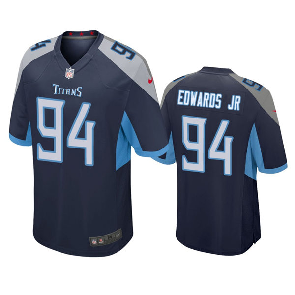 Mens Tennessee Titans #94 Mario Edwards Jr Navy Vapor Untouchable Limited Jersey