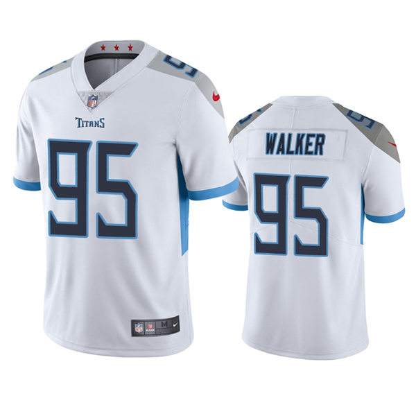Mens Tennessee Titans #95 DeMarcus Walker White Vapor Untouchable Limited Jersey