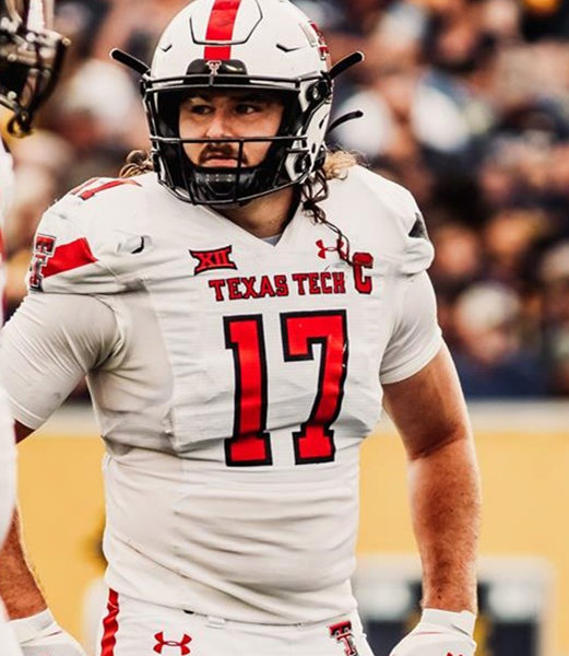 Mens Texas Tech Red Raiders #17 Colin Schooler 2021 White College Football Game Jersey