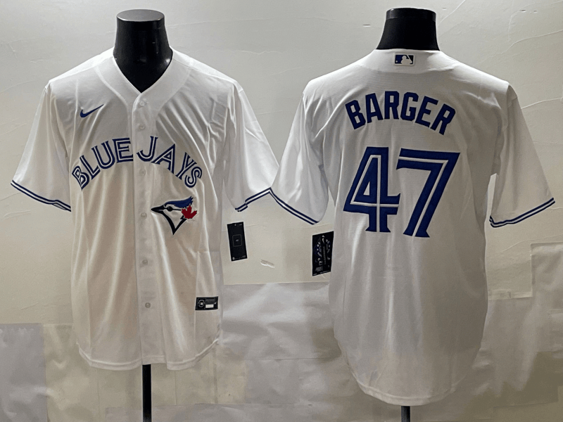 Mens Toronto Blue   Jays  #47 Addison Barger  Jersey