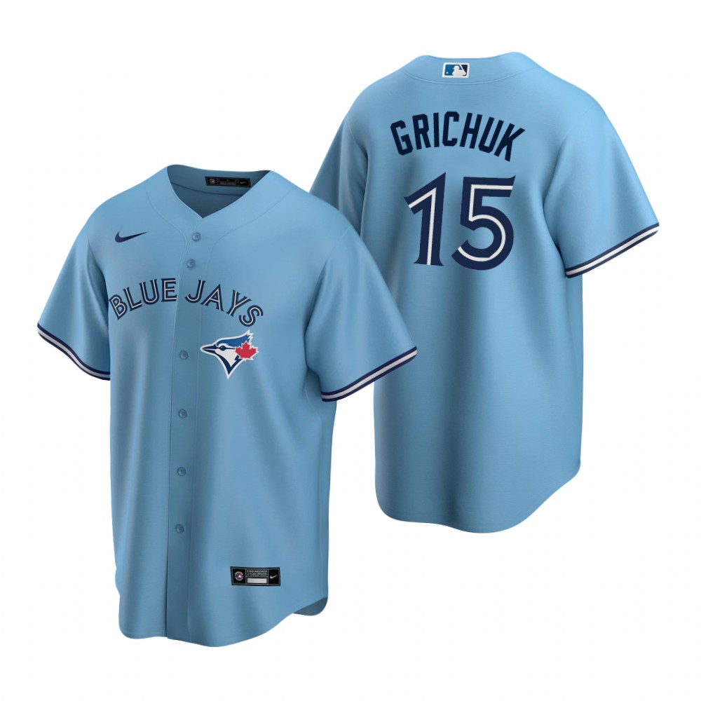 Mens Toronto Blue Jays #15 Randal Grichuk Nike Powder Blue Alternate Cool Base Jersey