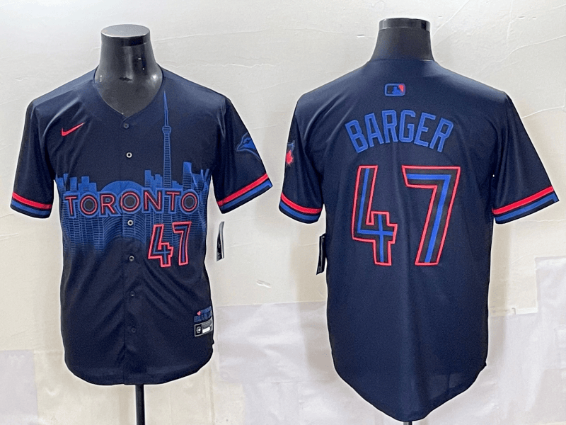 Mens Toronto Blue Jays #47 Addison Barger  Jersey