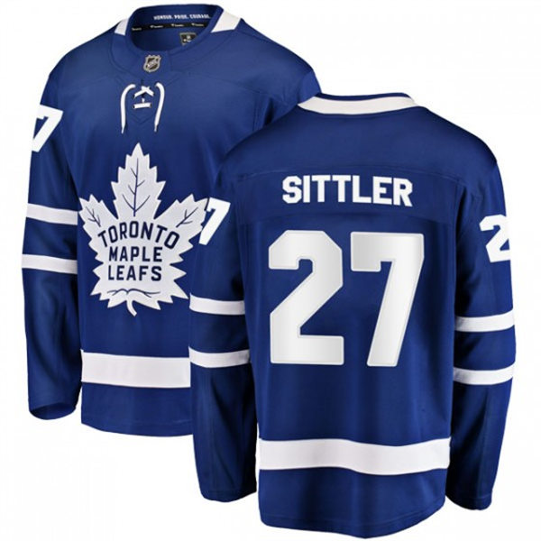 Mens Toronto Maple Leafs Retired Player #27 Darryl Sittler adidas Home Blue Player Jersey Stitched