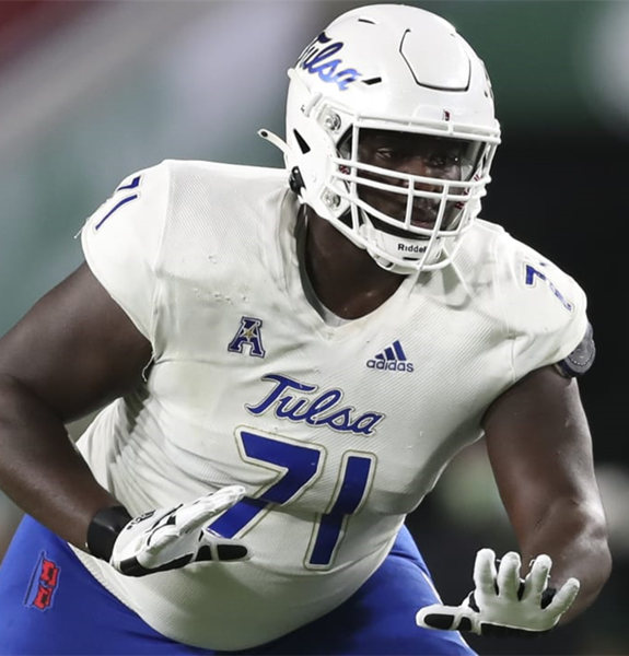 Mens Tulsa Golden Hurricane #71 Chris Paul Adidas White College Football Game Jersey