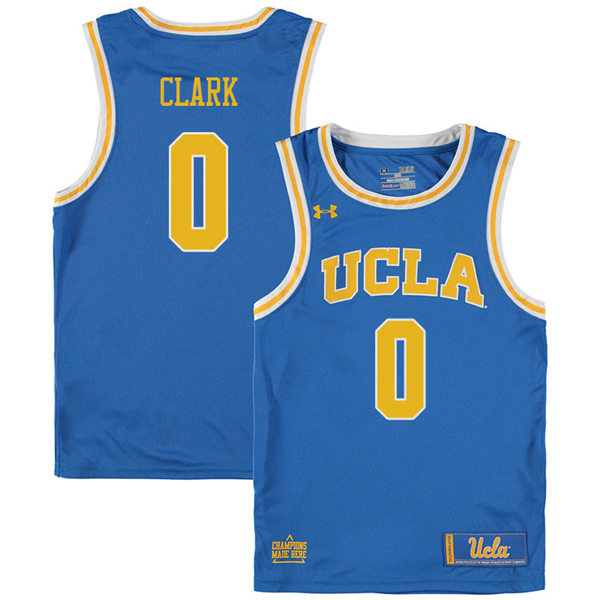 Mens UCLA Bruins #0 Jaylen Clark Royal Under Armour College Basketball Jersey