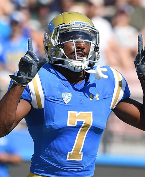 Mens UCLA Bruins #7 Colson Yankoff Under Armour Blue College Football Game Jersey