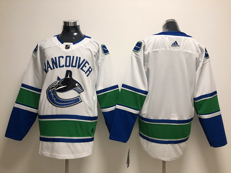 Mens Vancouver Canucks Blank adidas White away Player Jersey