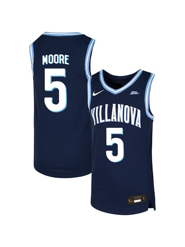 Mens Villanova Wildcats #5 Justin Moore Nike 2018 Navy College Basketball Game Jersey