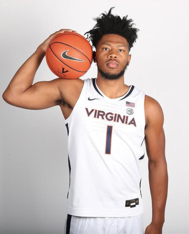 Mens Virginia Cavaliers #1 Jayden Gardner Nike 2021-22 White Road College Basketball Game Jersey 