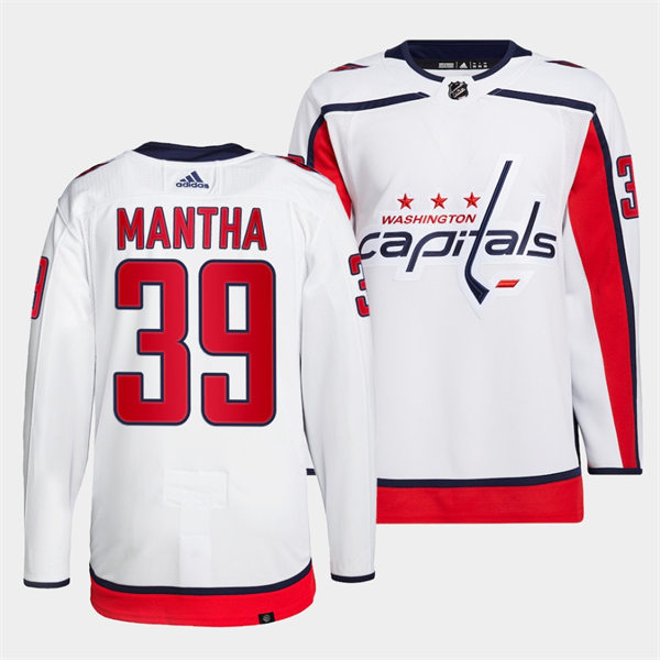 Mens Washington Capitals #39 Anthony Mantha adidas Away White Jersey