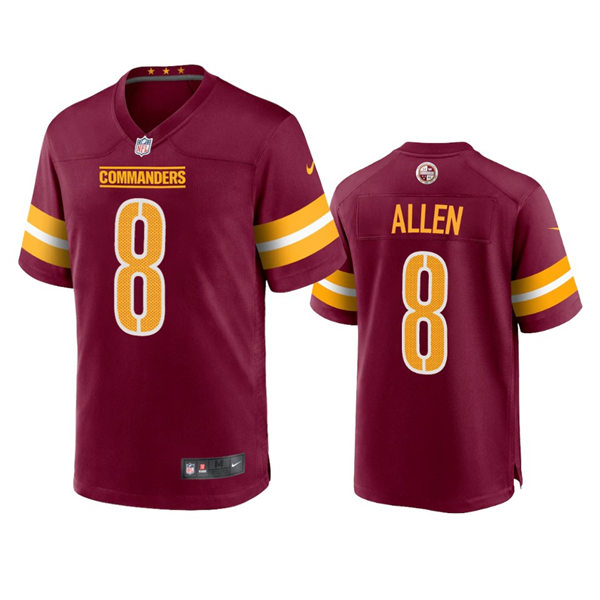 Mens Washington Commanders #8 Kyle Allen Burgundy Vapor Limited Jersey