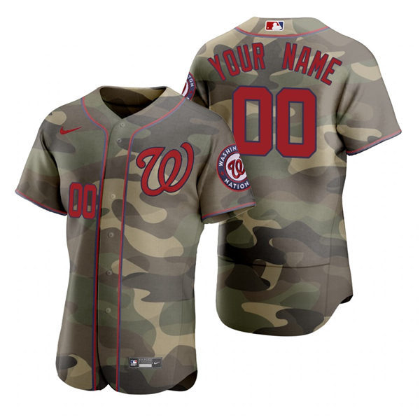 Mens Washington Nationals Custom Larry Walker Vladimir Guerrero Lee Smith Tim Raines Nike Camo 2021 Armed Forces Day Jersey