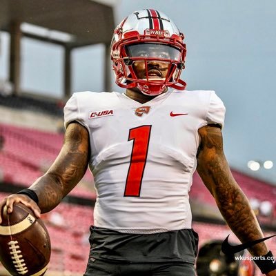 Mens Western Kentucky Hilltoppers #1 Tyrrell Pigrome Nike 2020 White College Football Game Jersey 