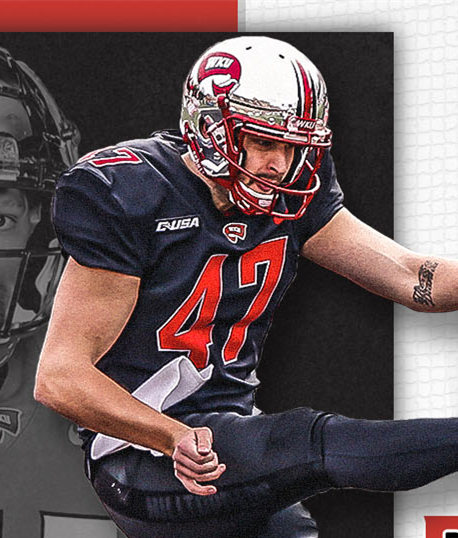 Mens Western Kentucky Hilltoppers #47 John Haggerty Nike 2020 Black College Football Game Jersey 