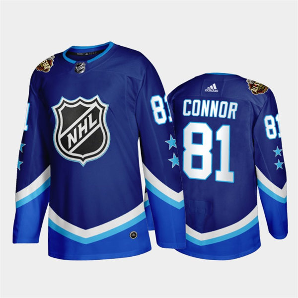 Mens Winnipeg Jets #81 Kyle Connor Adidas Blue 2022 NHL All-Star Western Jersey Stitched