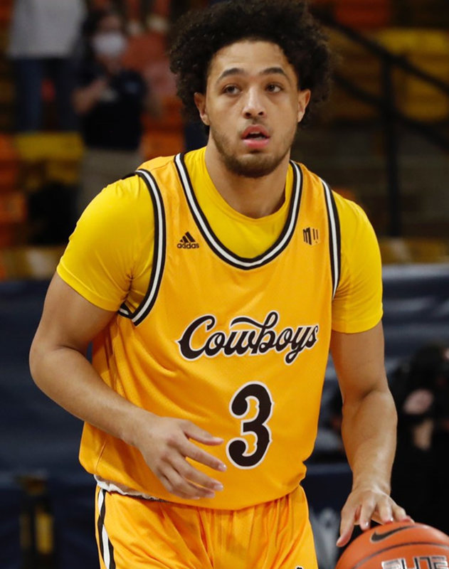 Mens Wyoming Cowboys #3 Kwane Marble II Gold Cowboys Adidas Basketball Jersey