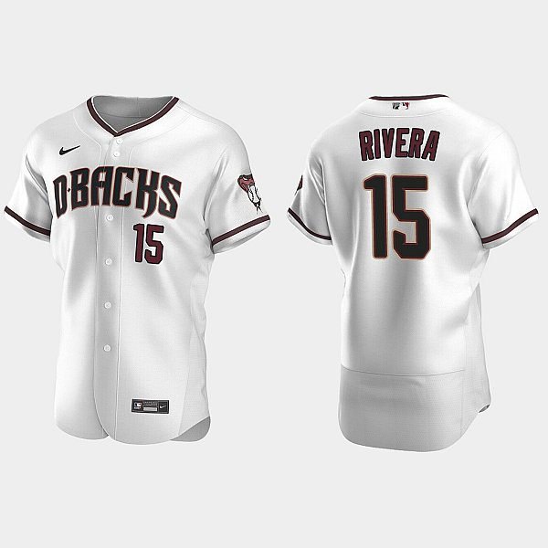 Mens Youth Arizona Diamondbacks #15 Emmanuel Rivera Nike Home White Crimson FlexBase