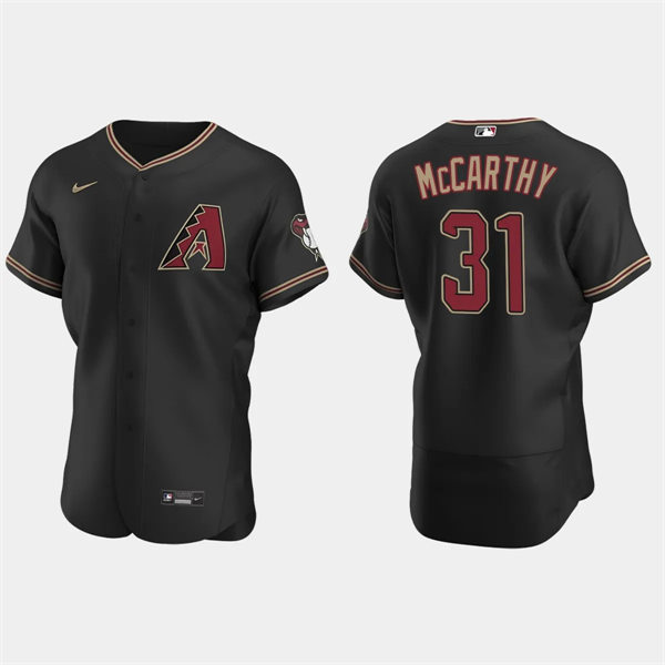 Mens Youth Arizona Diamondbacks #31 Jake McCarthy Nike Black Alternate Flex Base Jersey