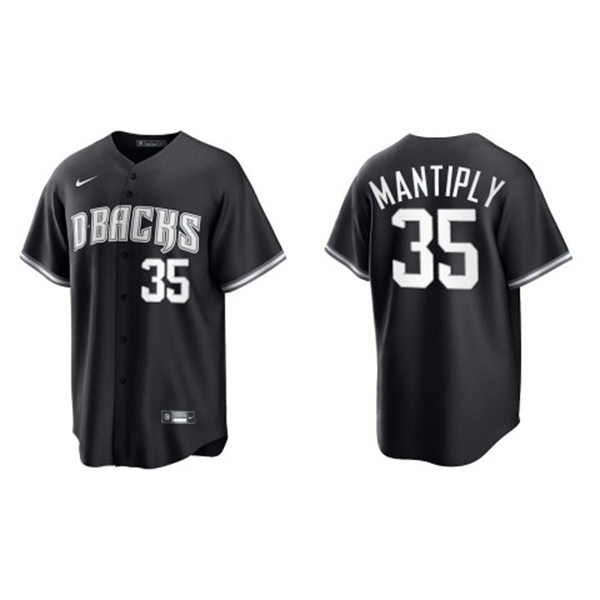 Mens Youth Arizona Diamondbacks #35 Joe Mantiply Nike 2022 Black White Collection Jersey