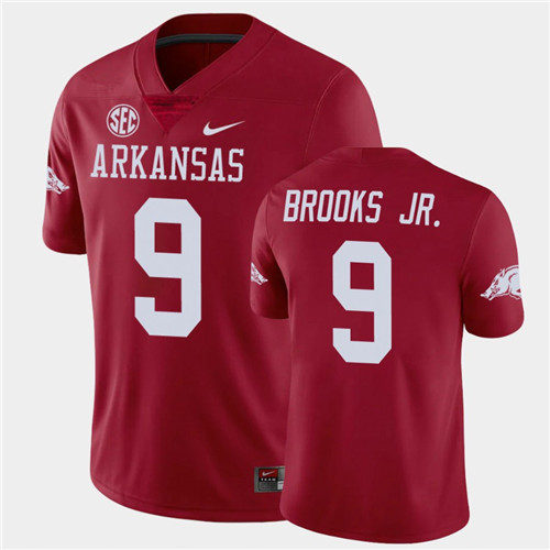Mens Youth Arkansas Razorbacks #9 Greg Brooks Jr. Nike 2020 Cardinal College Football Jersey