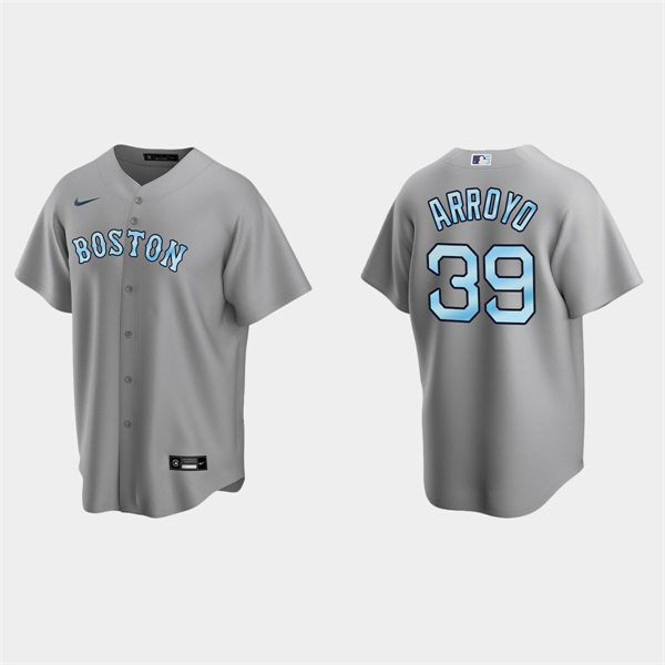 Mens Youth Boston Red Sox #39 Christian Arroyo Gray Stitched 2022 Father's Day Jersey