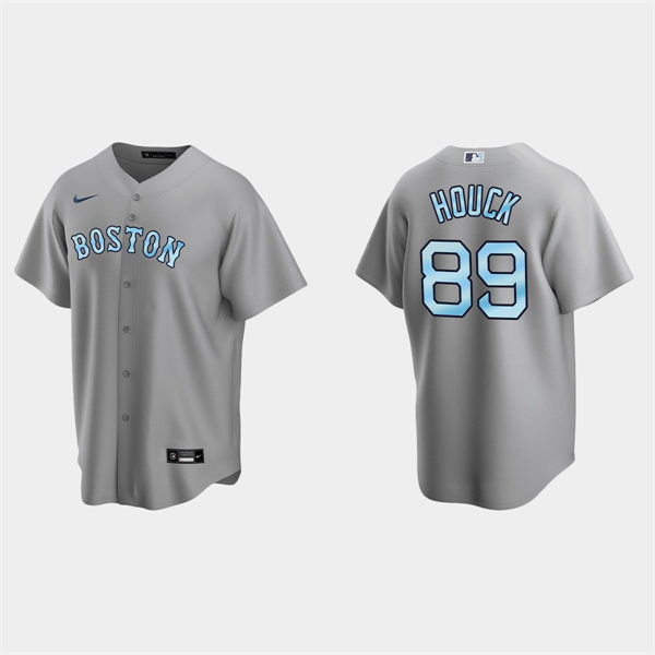 Mens Youth Boston Red Sox #89 Tanner Houck Gray Stitched 2022 Father's Day Jersey