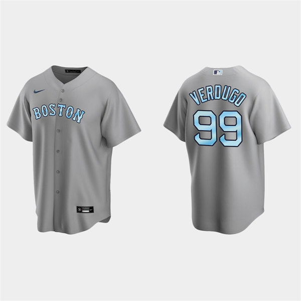 Mens Youth Boston Red Sox #99 Alex Verdugo Gray Stitched 2022 Father's Day Jersey