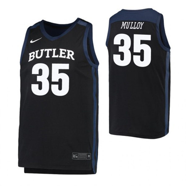 Mens Youth Butler Bulldogs #35 John-Michael Mulloy Nike Black College Basketball Game Jersey 