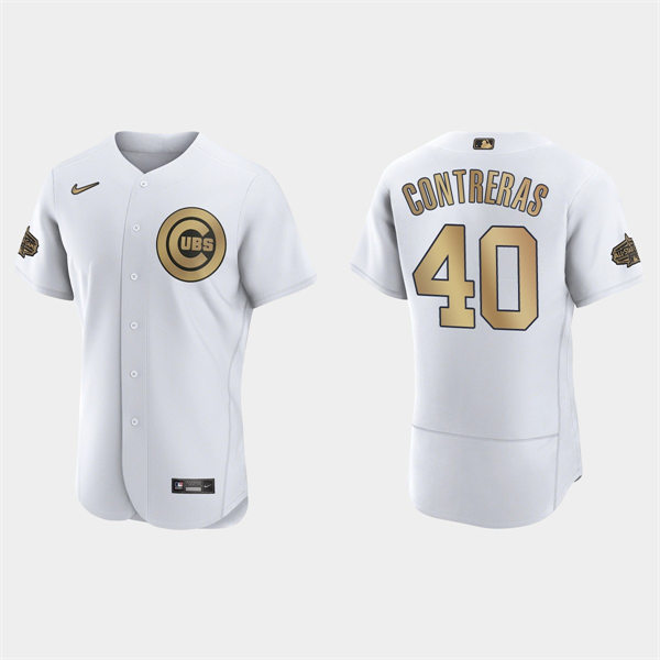 Mens Youth Chicago Cubs #40 Willson Contreras 2022 MLB All-Star Game Jersey - White