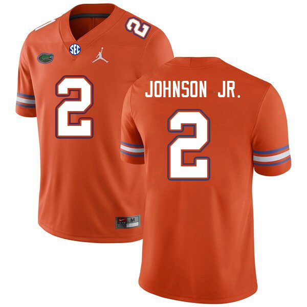 Mens Youth Florida Gators #2 Montrell Johnson Jr. Orange College Football Game Jersey (1)