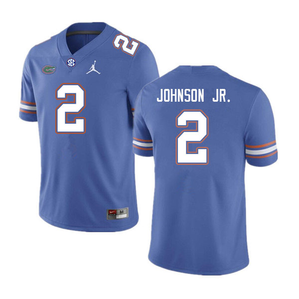 Mens Youth Florida Gators #2 Montrell Johnson Jr. Royal College Football Game Jersey(4)