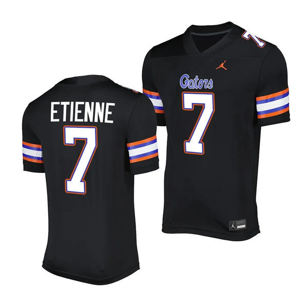 Mens Youth Florida Gators #7 Trevor Etienne 2023 Black Alternate Football SALUTING THOSE WHO SERVE UNIFORM Jersey